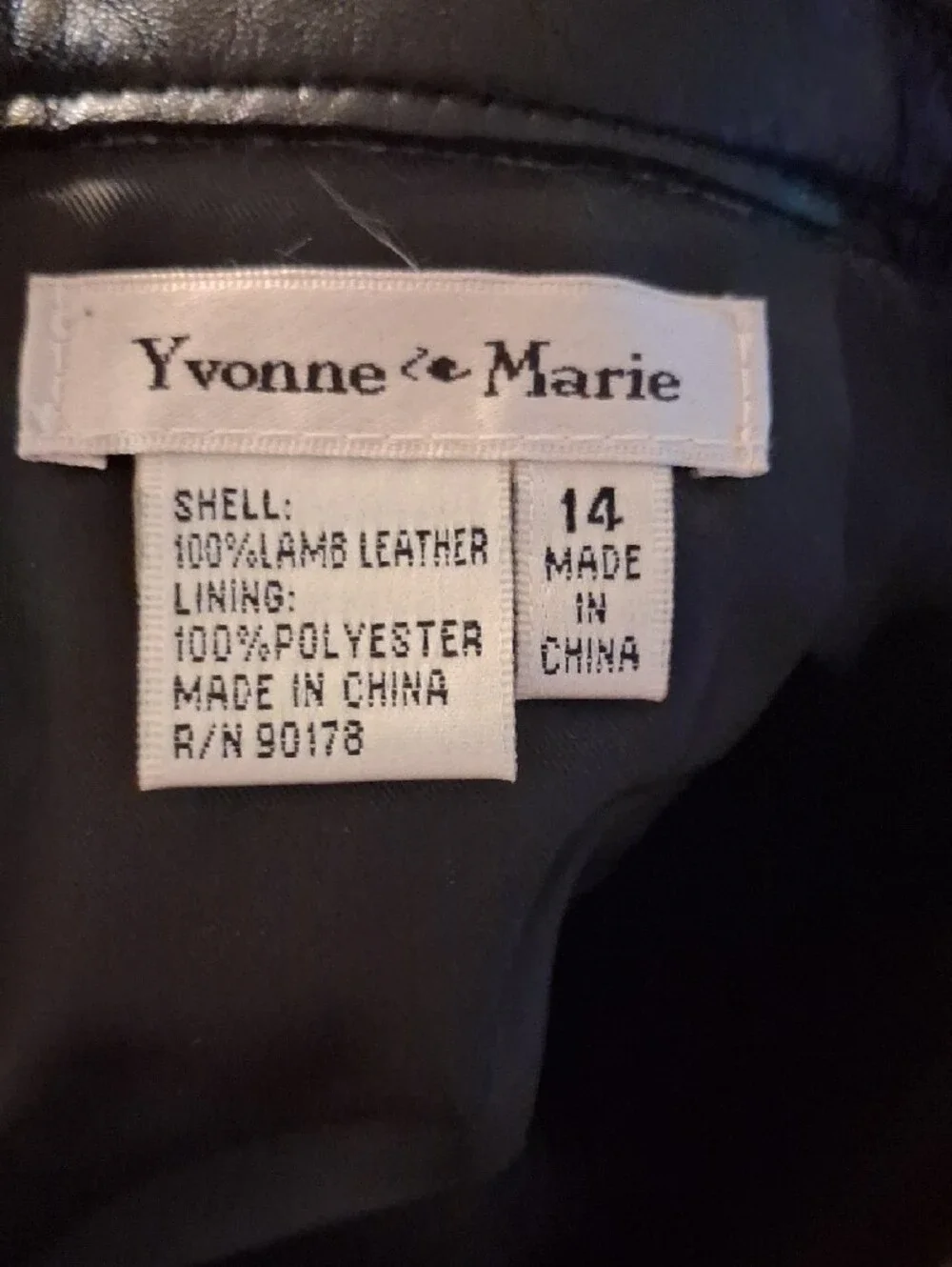 Black Leather A-Line Midi - Maxi Skirt Yvonne Marie Size 14